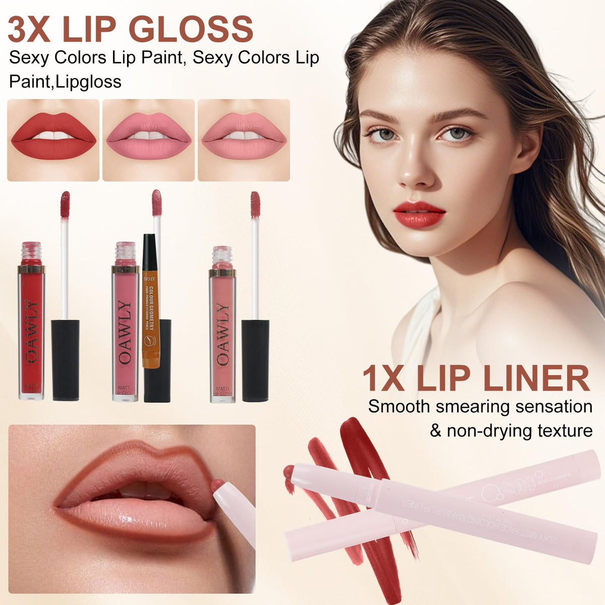 OAWLY All In One Makeup Kit for Teen Girls Beginners Pink Travel Makeup Set