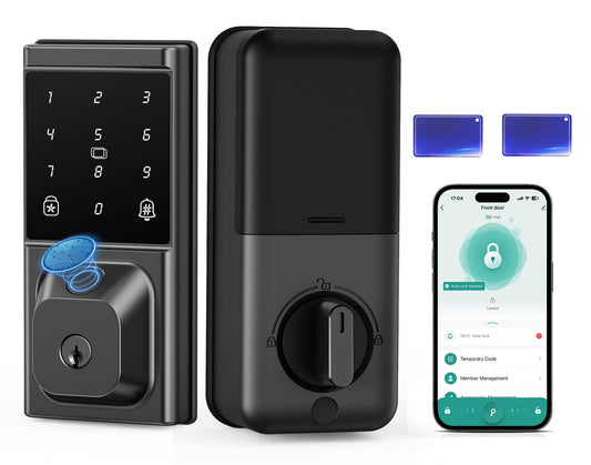 Fingerprint Smart Deadbolt Lock, Keyless Entry Door Lock