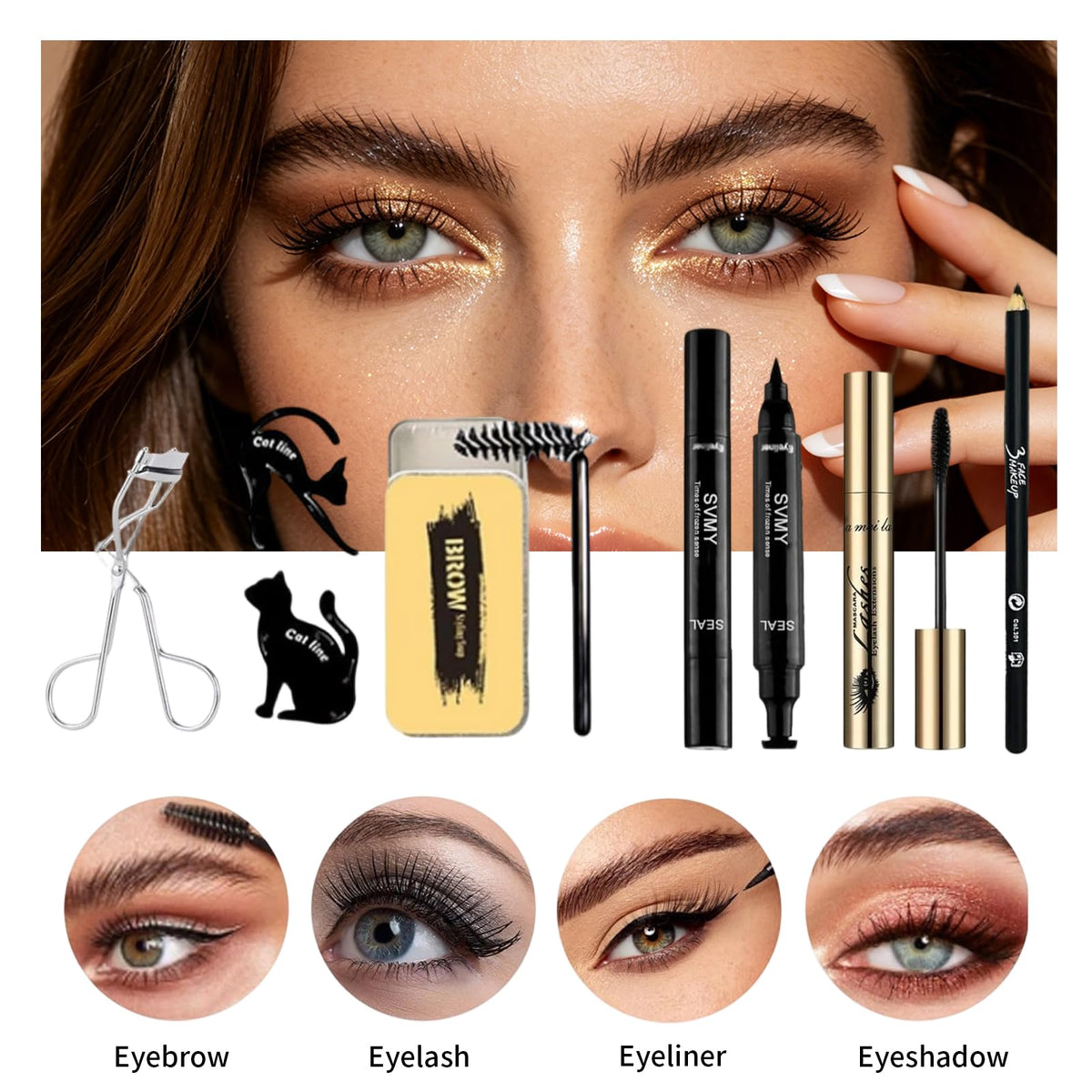 28 Pcs All in One Full Makeup Kit for Women, Makeup Set for Women&Beginner,Eyeshadow, Foundation, Lipsticks, Eyeliner, Mascara, Brow Soap Make Up Gift Set for Women Teen Makeup Kit For Girl