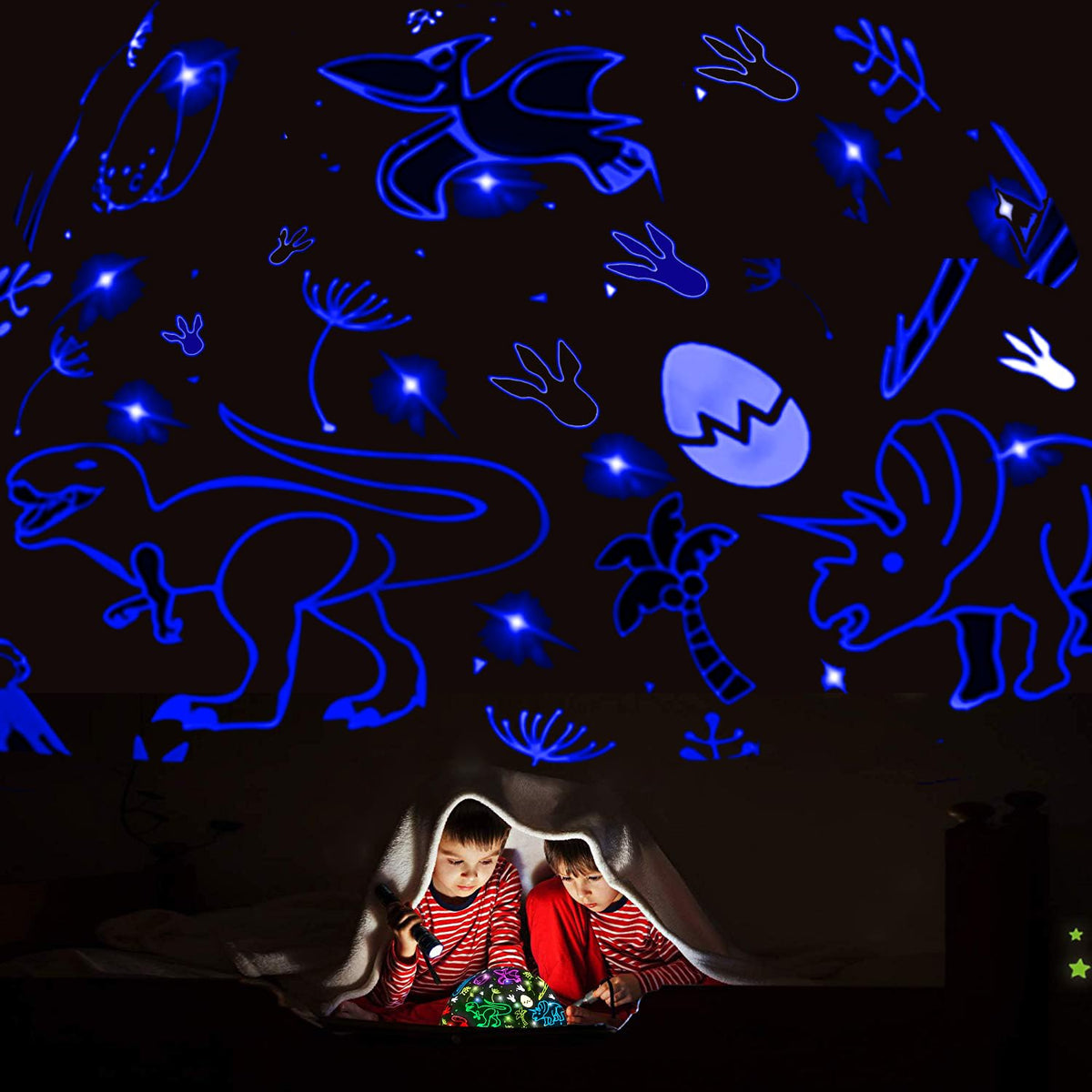 Dinosaur Night Light Toys for 3-8 Year Old Boys,2 in 1 Dino Projection for 2-10 Year Kids,Boys Girls Gifts,Suitable for Chirstmas Xmax Easter Birthday
