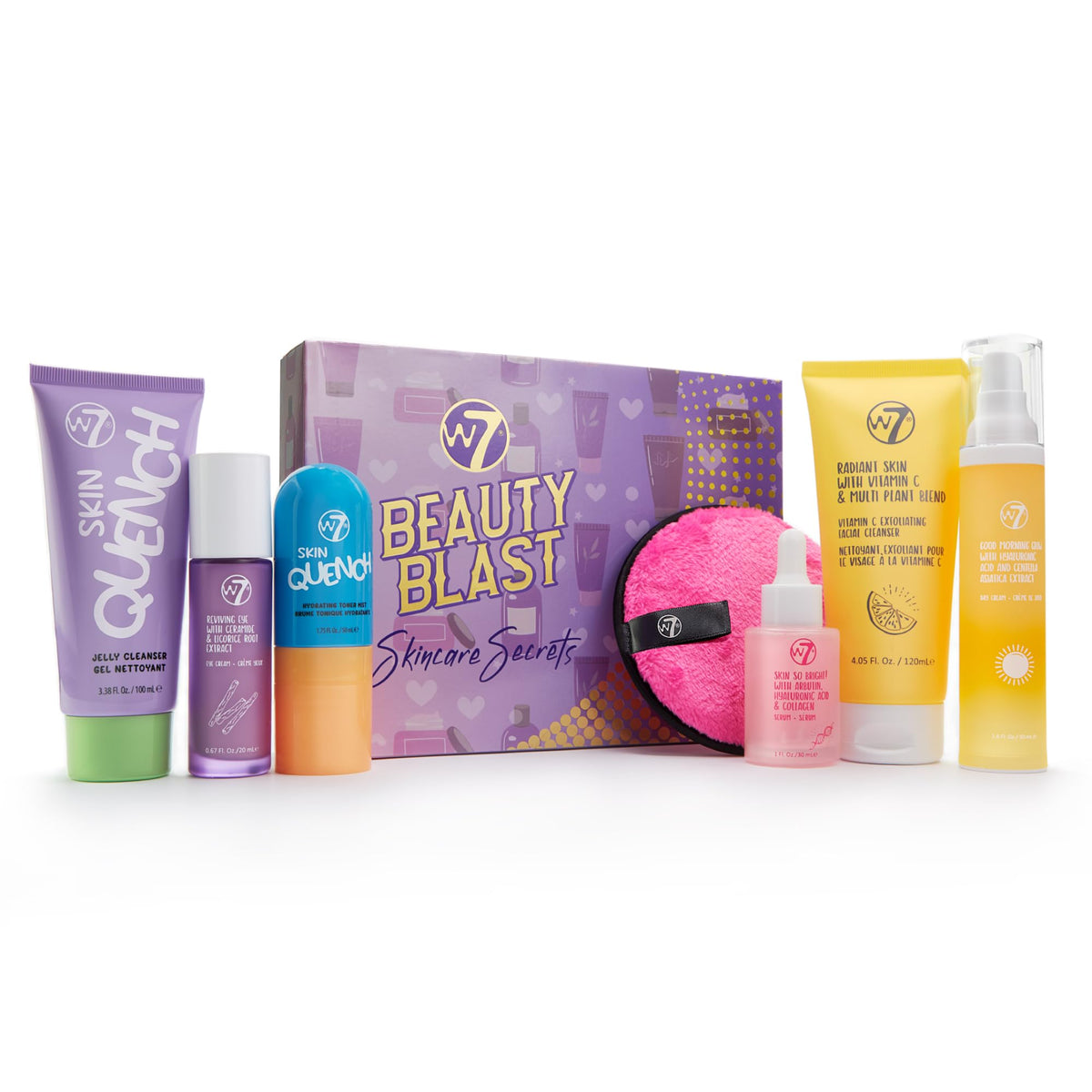 W7 Beauty Blast Skincare Secrets Set - Full Size Routine