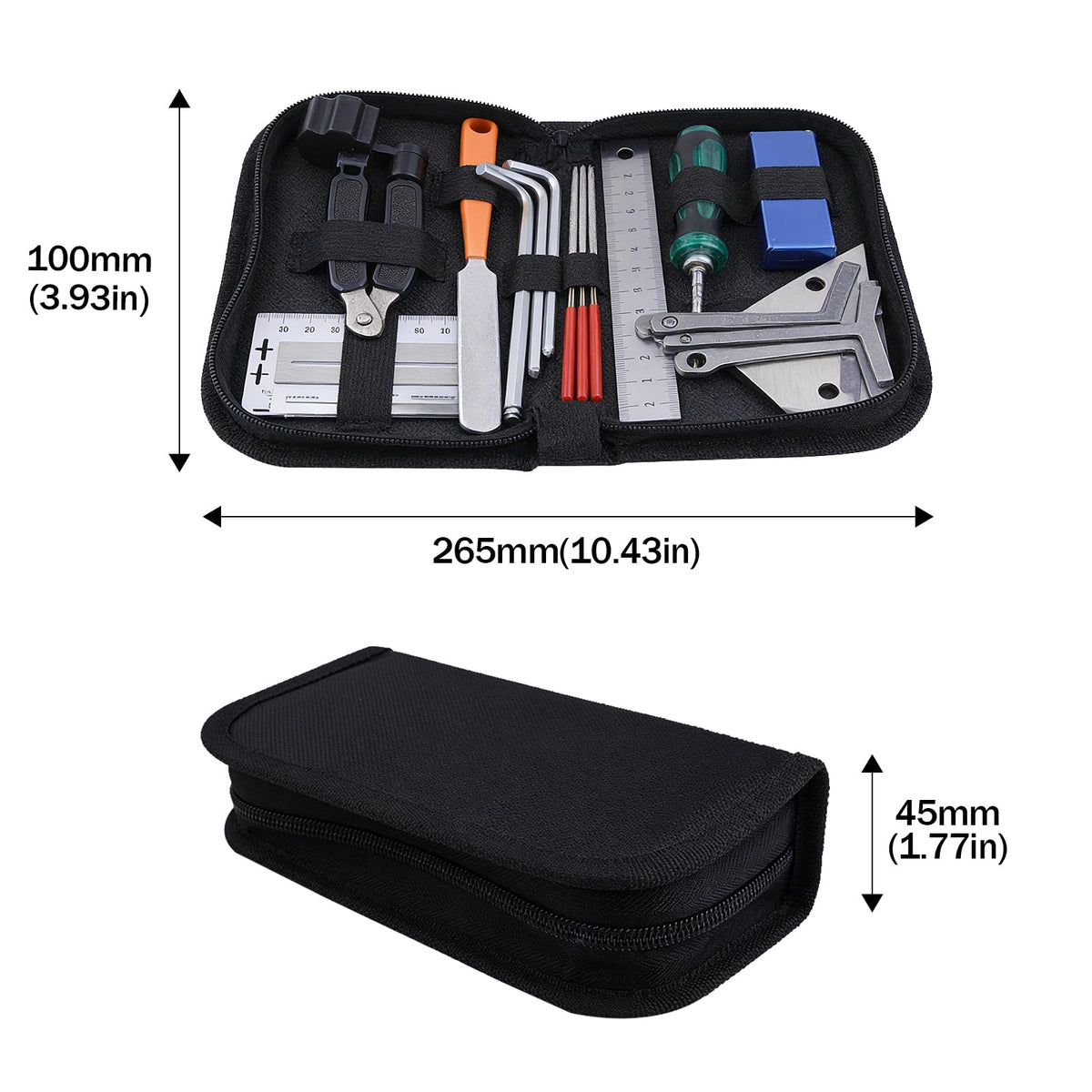 Banworks 25 Pcs Guitar Repairing Tools Setup Kit with Carry Bag