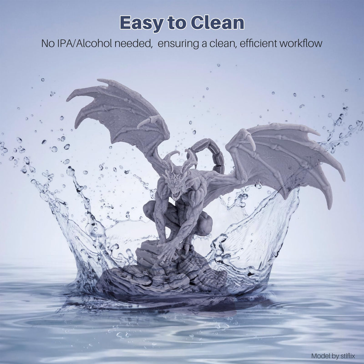 ELEGOO Upgraded Water Washable 3D Printer Resin 2.0, 405nm UV-Curing 3D Resin with Lower Shrinkage and Higher Precision for LCD 3D Printing Clear Green 2000g