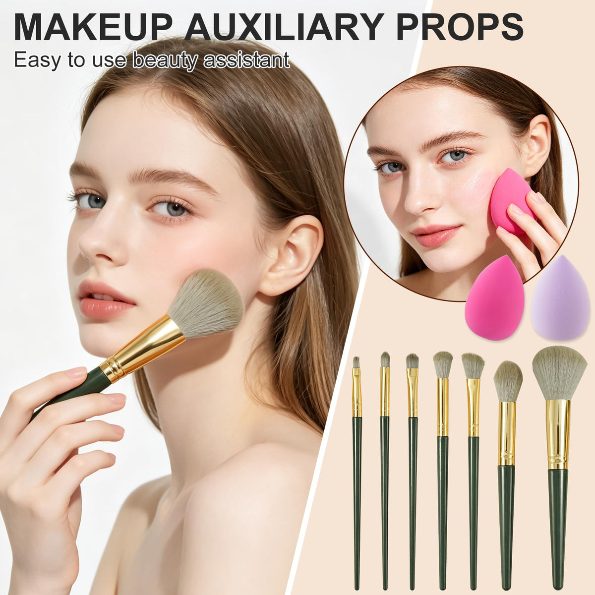 All in One Makeup Kit for Women Full Kit,Makeup Set for Women,Including Eye, Face, Lip Makeup and Brushes, Long Lasting Daily Makeup Gift Set for Christmas Birthday Party(HZB-082)