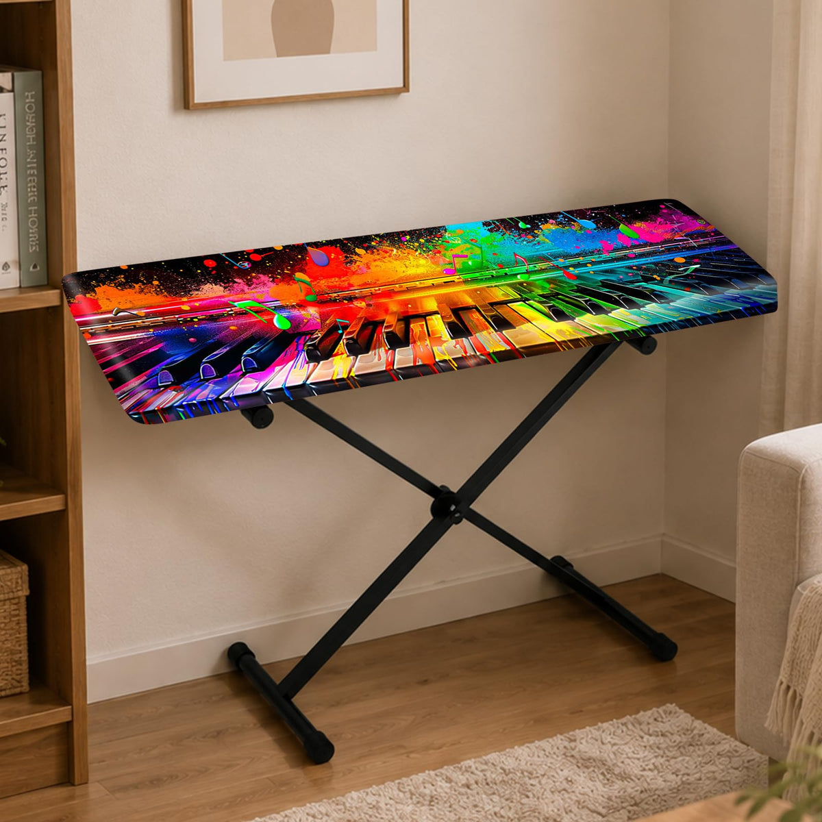 Nuxovilar Ink Splash Keyboard Cover Milk Silk 40x15.4 In