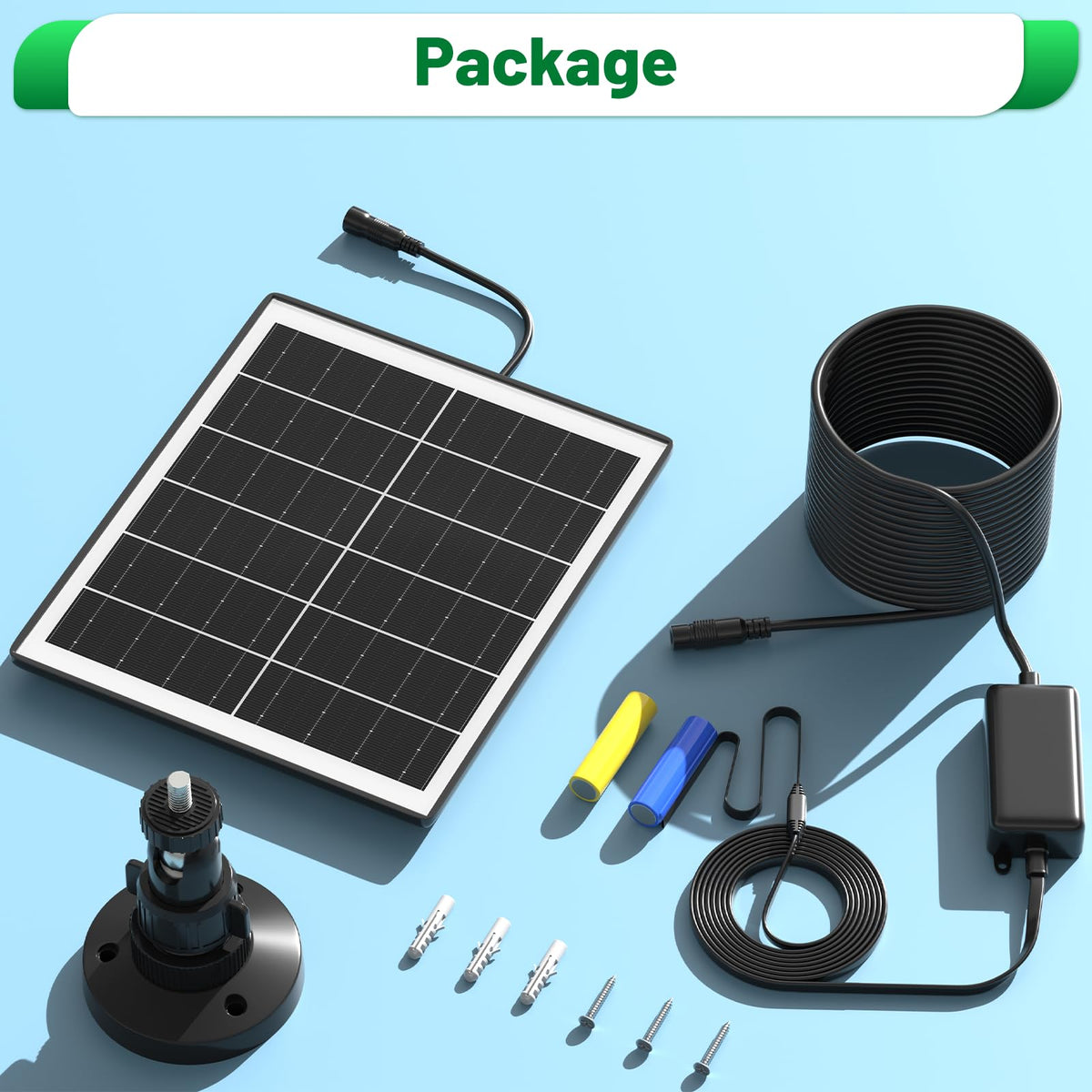 UYODM Solar Panel Charger Compatible with Blink Video Doorbell/Blink Outdoor 4(4th) / XT3 / XT2 / XT Cam,Power Your Doorbell or Outdoor Cam Continuously with 16.5 Ft Cable,AL Alloy Frame Durable