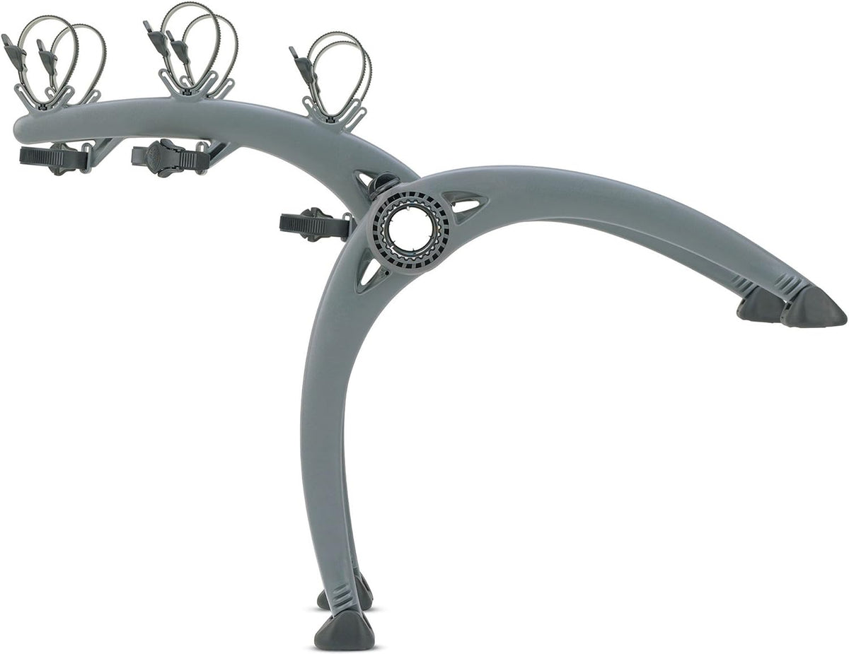 Saris Bones Car Trunk Bicycle Rack Carrier, Mounts 3 Bikes, Black - Durable, Rust-Free, Anti-Sway Straps, Fits Most Vehicles, Made in USA, Arc-Based Design, 100% Recyclable Materials