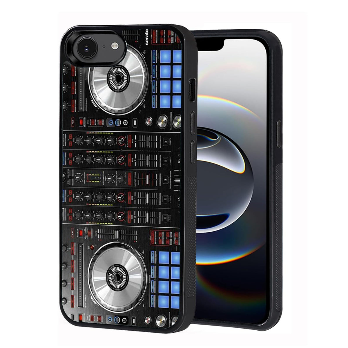 BWOOLL Designed for iPhone 17e Case & iPhone 16e Case, Slim Anti-Scratch Shockproof Drop Rubber Protective Phone Cover for Apple iPhone 17e & iPhone 16e 6.1", DJ Mixer Deck Controller