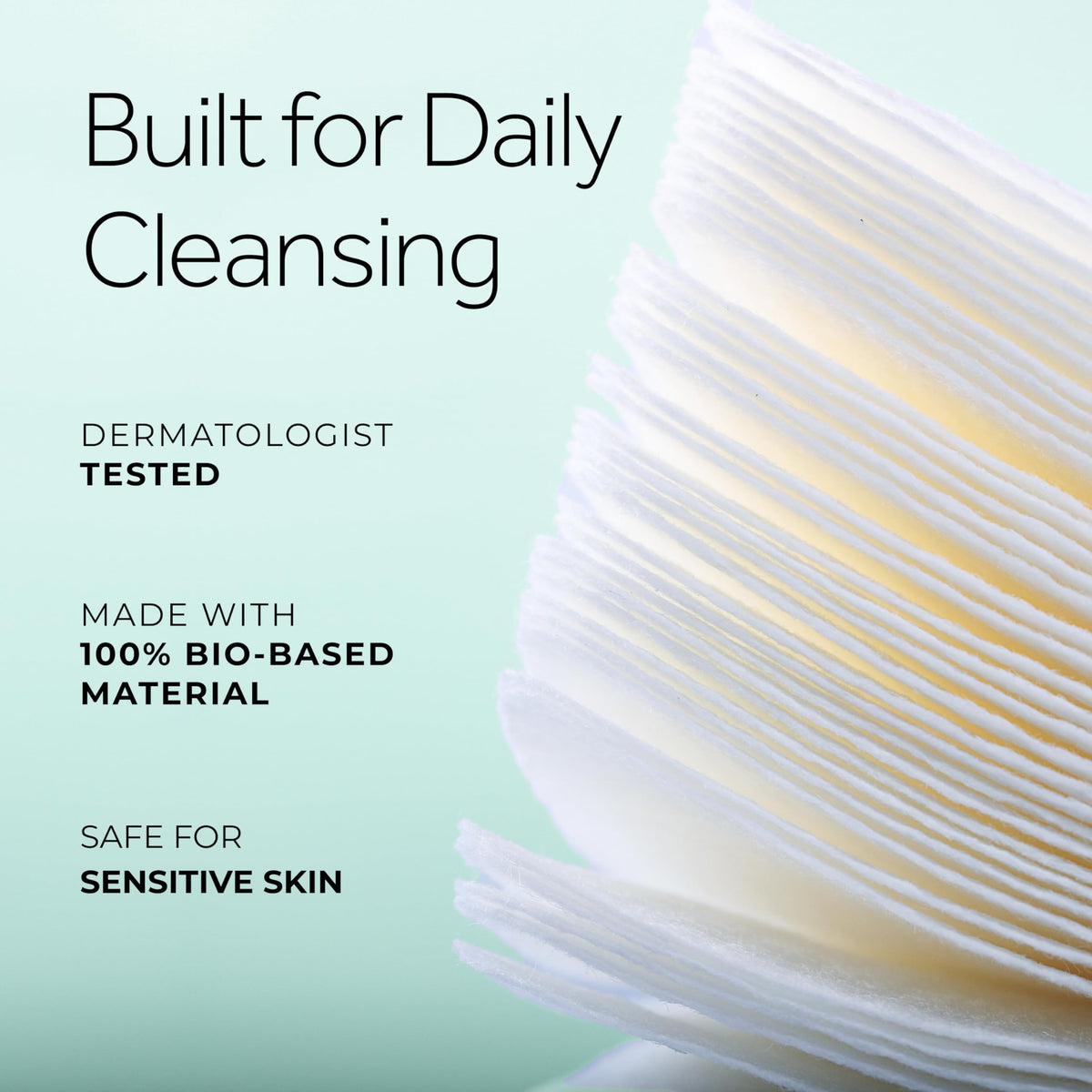 POND’S Ultra Soft Dry Face Towels, 50 Count, Biobased Disposable Wipes for Makeup Removal, Gently Exfoliating, Durable and Gentle for Sensitive Skin