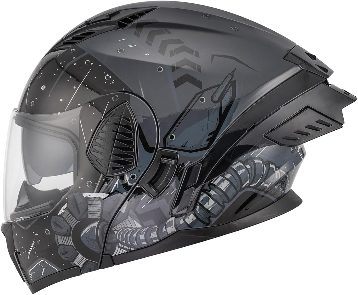 Modular Motorcycle Helmets Full Face Flip up Street Bike Motorcycle Helmet for Unisex Adult Model-167