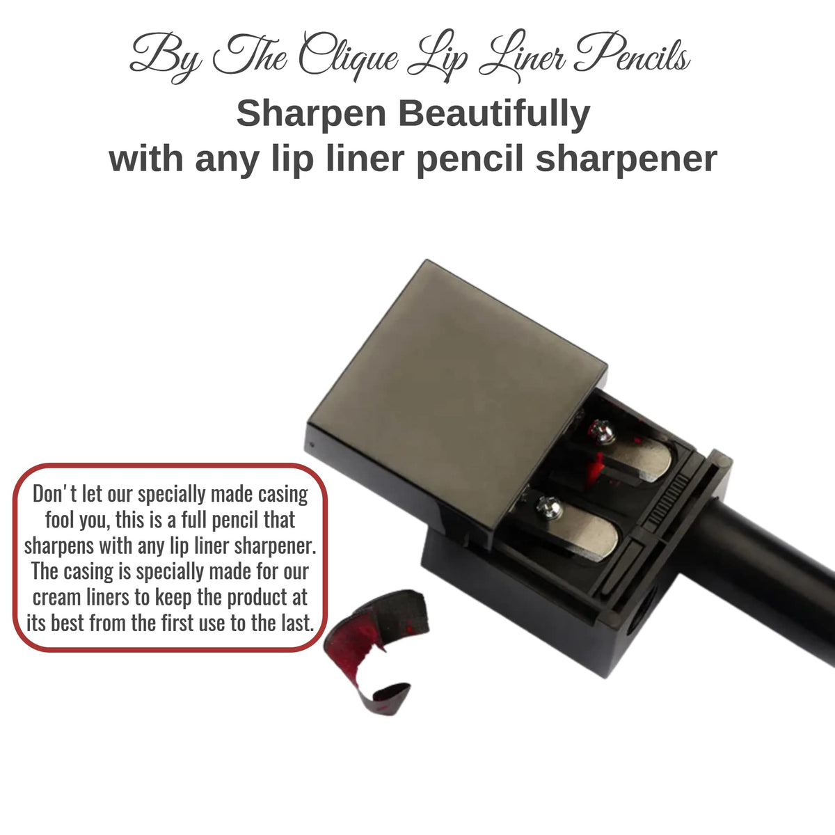 By The Clique Premium Matte On Fire Orange Red Lip Liner and Hydrating Lipstick Remover Set