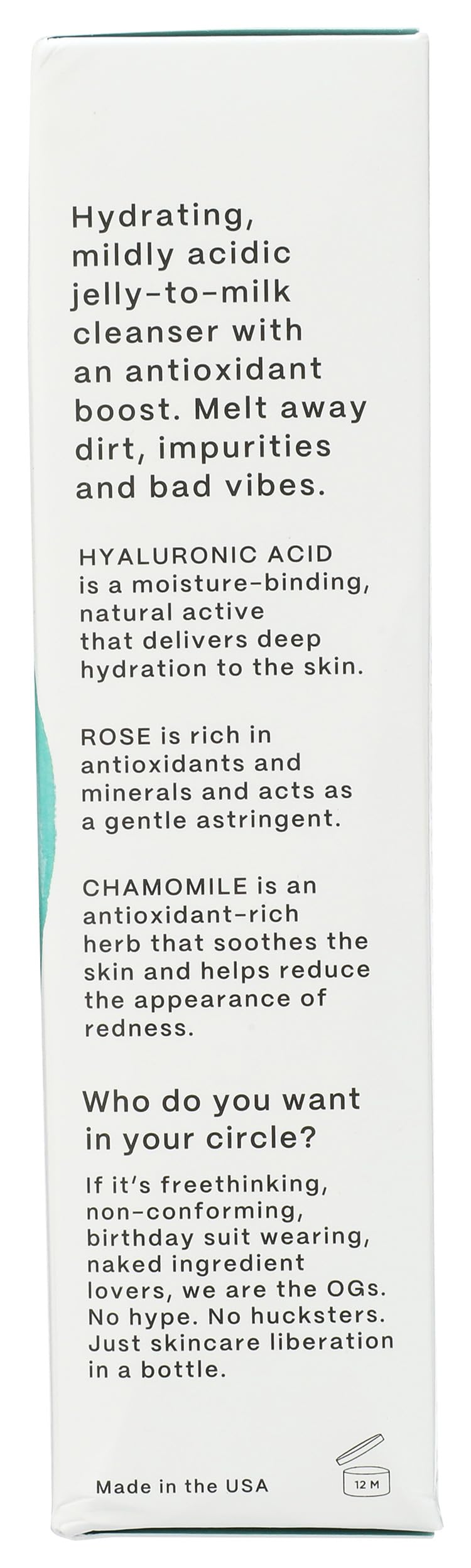 Mad Hippie Gel Cleanser - Jelly to Milky Hydrating Face Wash for Women/Men with Rose, Chamomile, and Hyaluronic Acid, 4 FL OZ