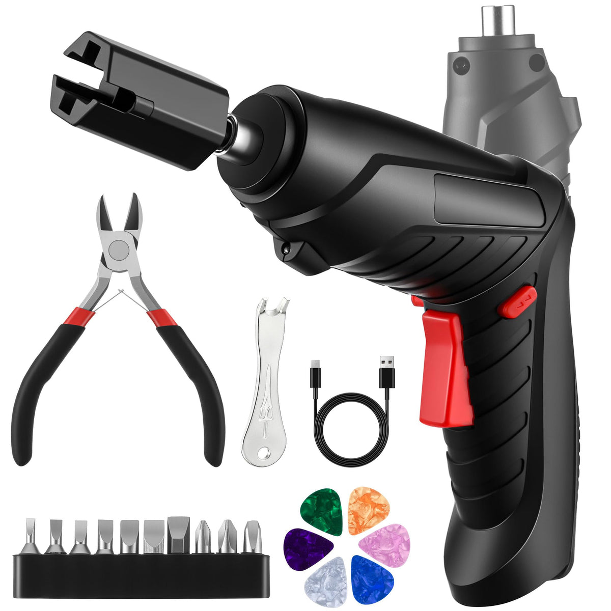 Dunkive Guitar Tool Set, String Cutter, Bridge Pin Puller, Standard Kit