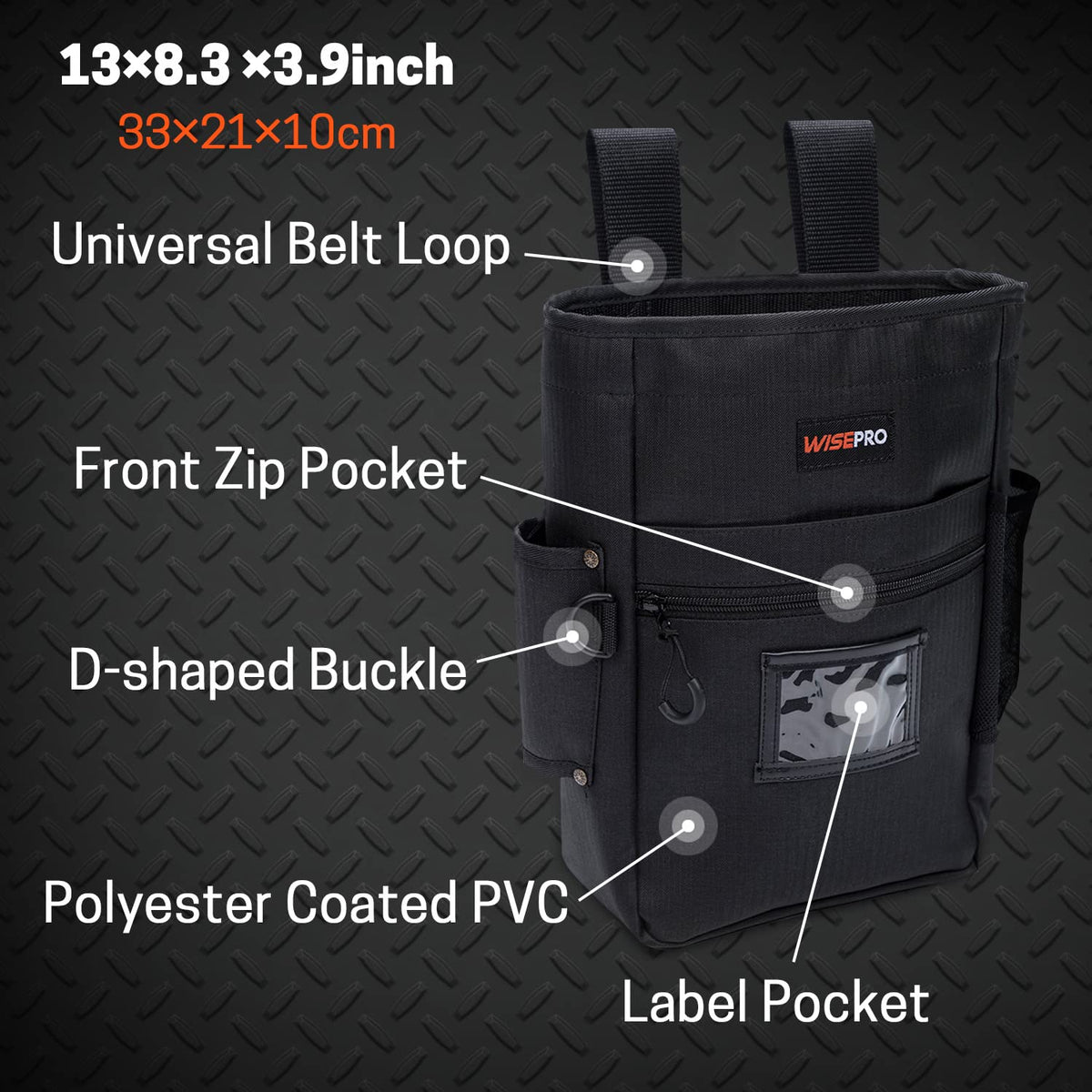 WISEPRO Metal Detecting Finds Bag Waist Digger Tool Pouch