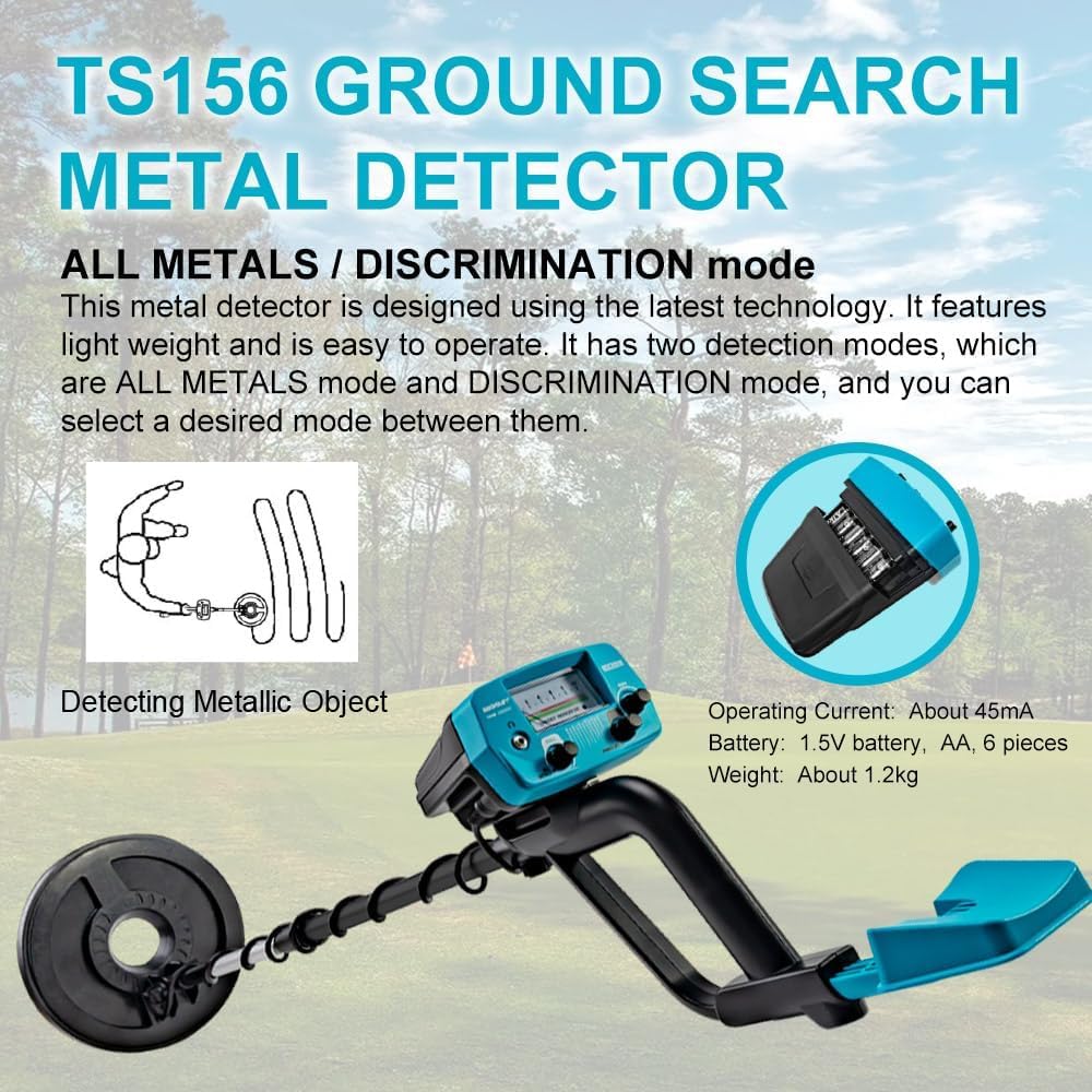 allsun Metal Detector for Adults, Treasure Finder with DISC Mode
