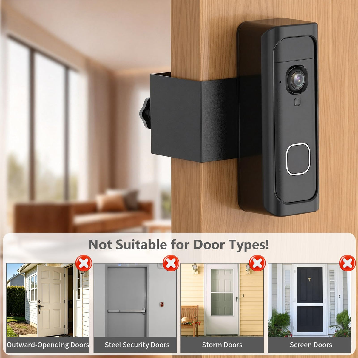 All-new Blink Doorbell Mount,Anti-Theft Blink Video Doorbell Camera Kits