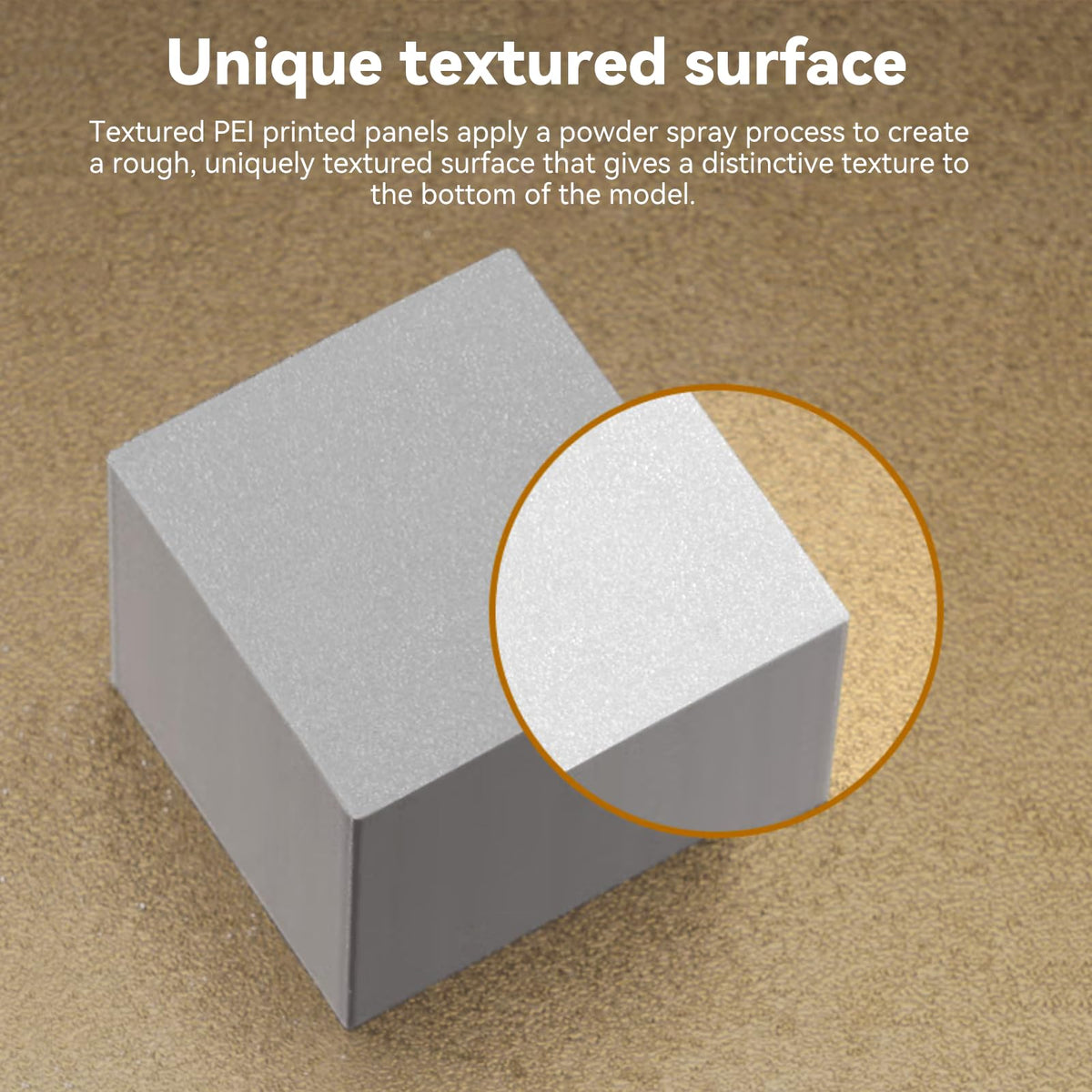 ENOMAKER Bamboo Textured PEI Build Plate for X1C/X1/P1P/P1S/A1/P2S/X2D