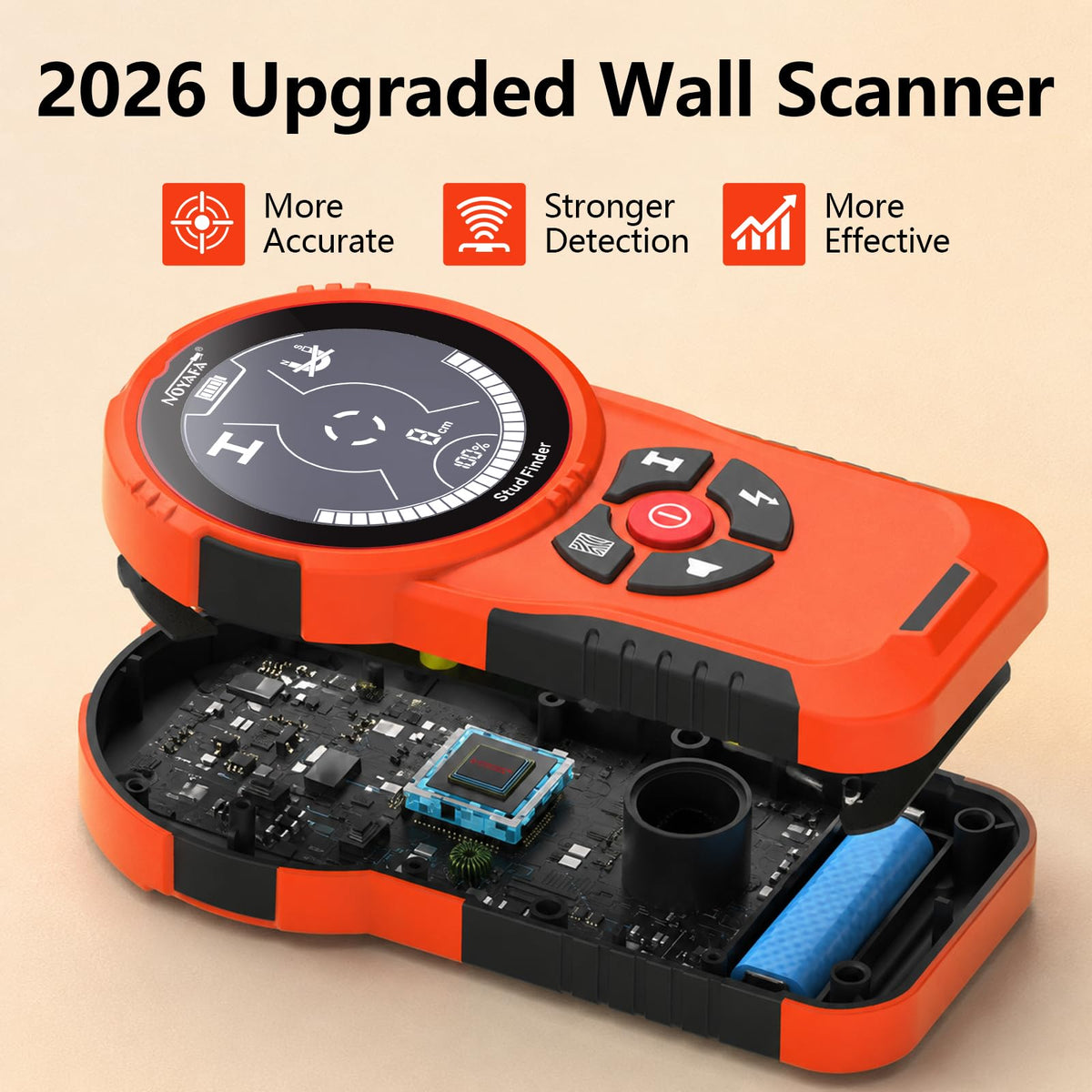 NOYAFA Stud Finder Wall Scanner,6 in 1 Multifunctional Wall Detector