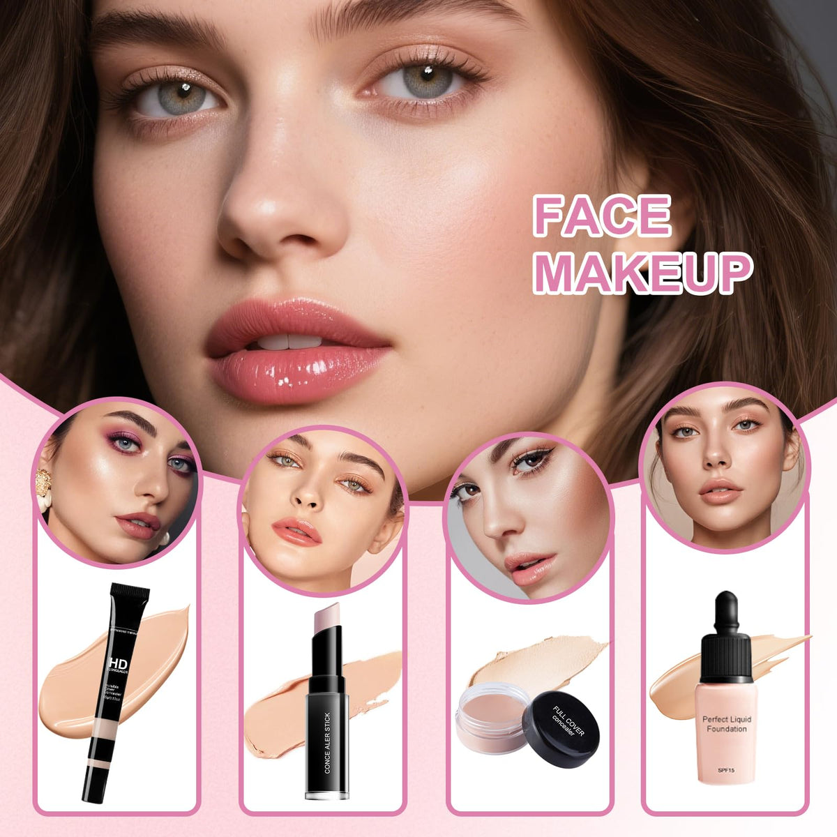 Makeup Set Full Kit for Women Teens Girls,makeup kit for teens,Beginner Make up Sets,Travel Friendly Makeup Gift Set,makeup kits for women,All in One Make up Kit