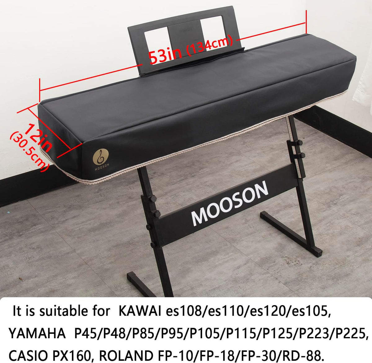 Mooson Black 88 Key Piano Cover