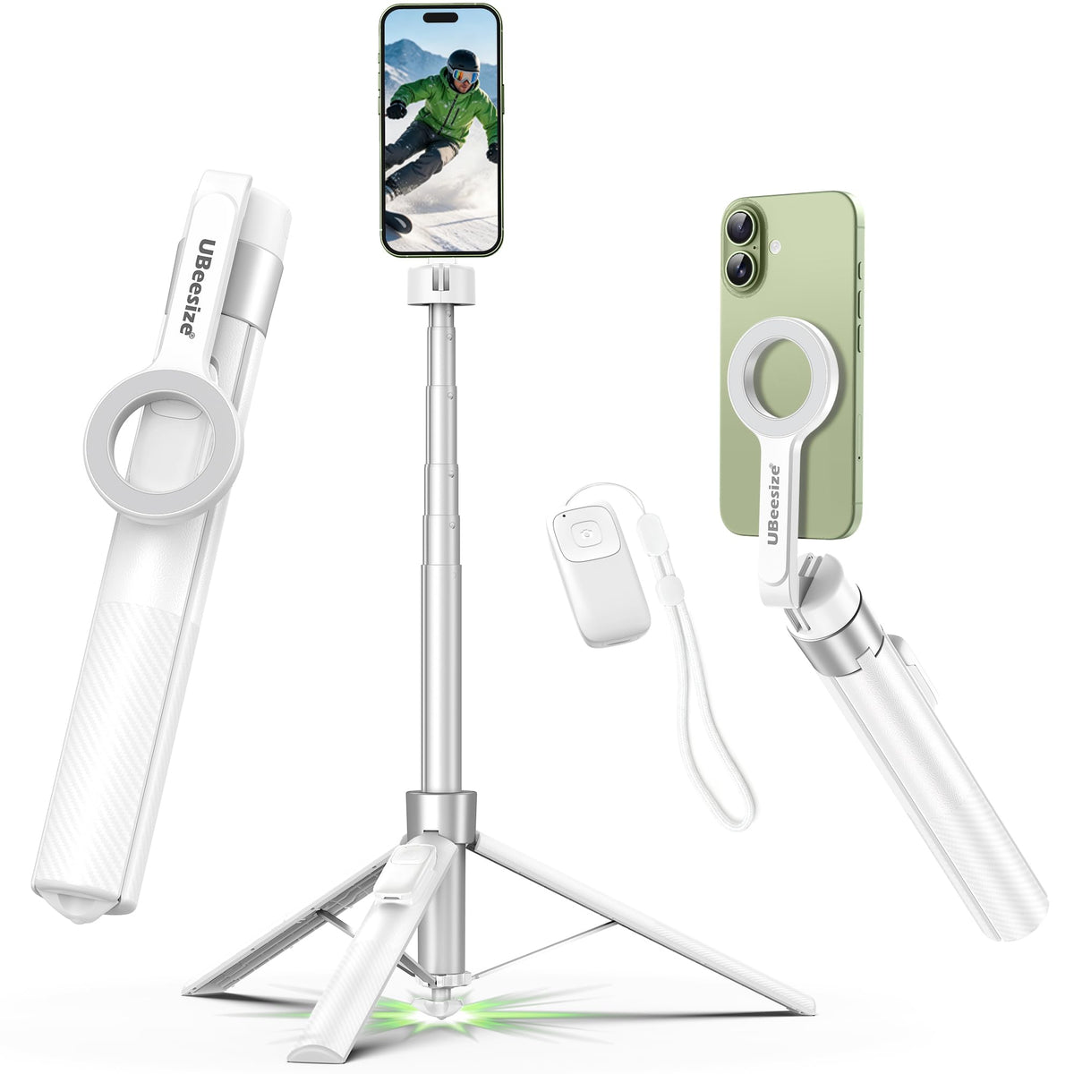 UBeesize 71" Phone Tripod Stand & Magnetic Selfie Stick Tripod for iPhone