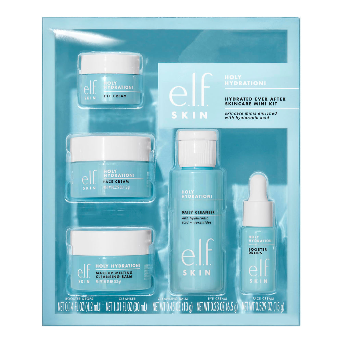 e.l.f. SKIN Holy Hydration! Hydrated Ever After Skincare Mini Kit, Travel