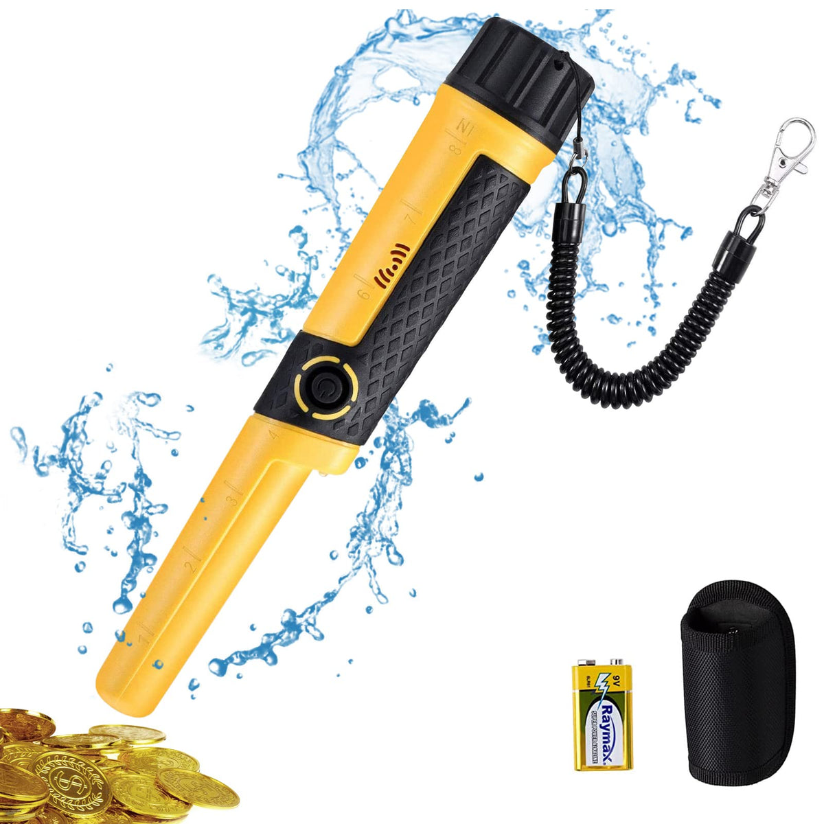 SAKOBS Pinpointer Metal Detector, IP68 Waterproof Handheld Pin Pointer