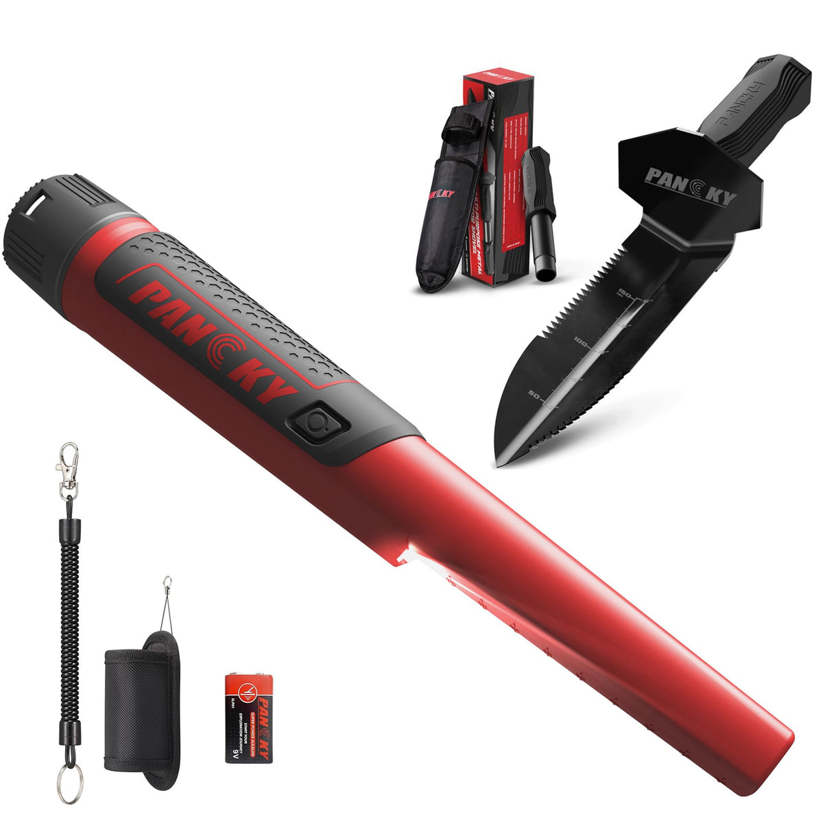 PANCKY Metal Detector Pinpointer with Shovel Combination Set