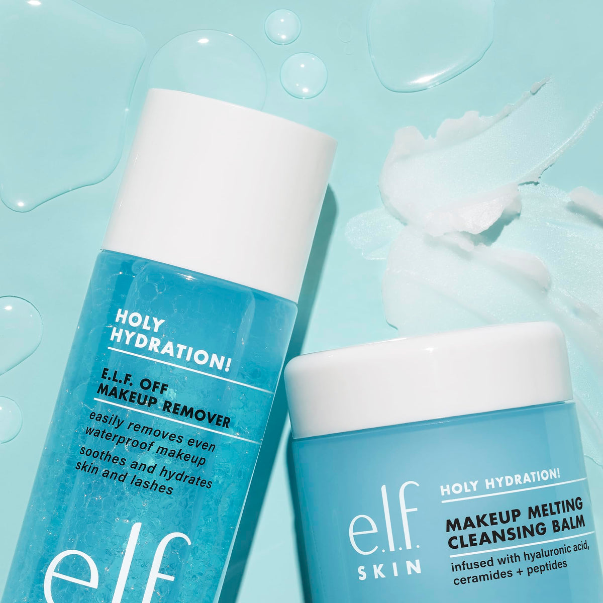 e.l.f. SKIN Holy Hydration Off Makeup Remover,Liquid Makeup Remover For Eye,Lip & Face-Makeup,Gentle Formula,Vegan & Cruelty-free,(Pack of 2)