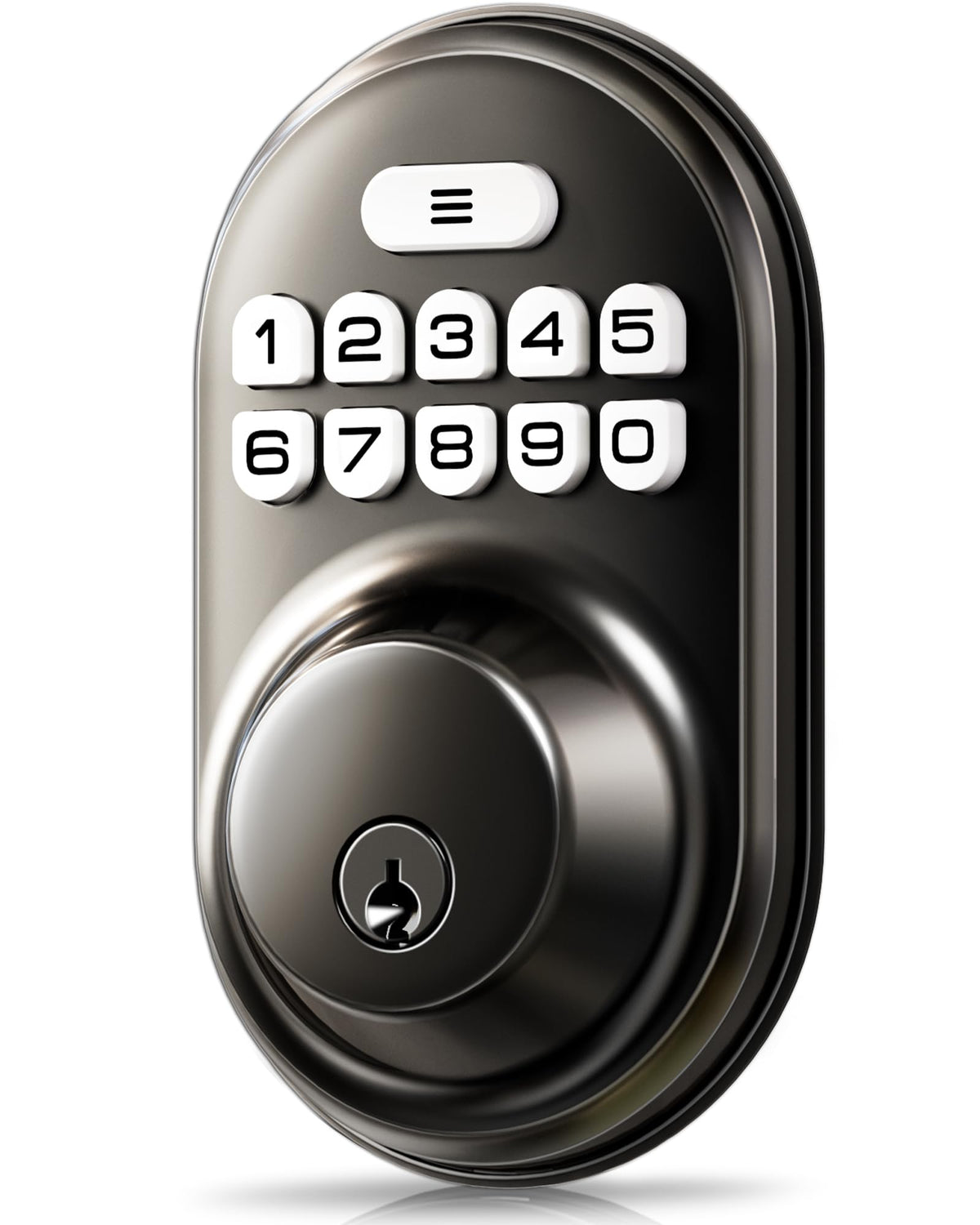 Veise RZ-A Electronic Keypad Deadbolt Door Lock, Matte Black