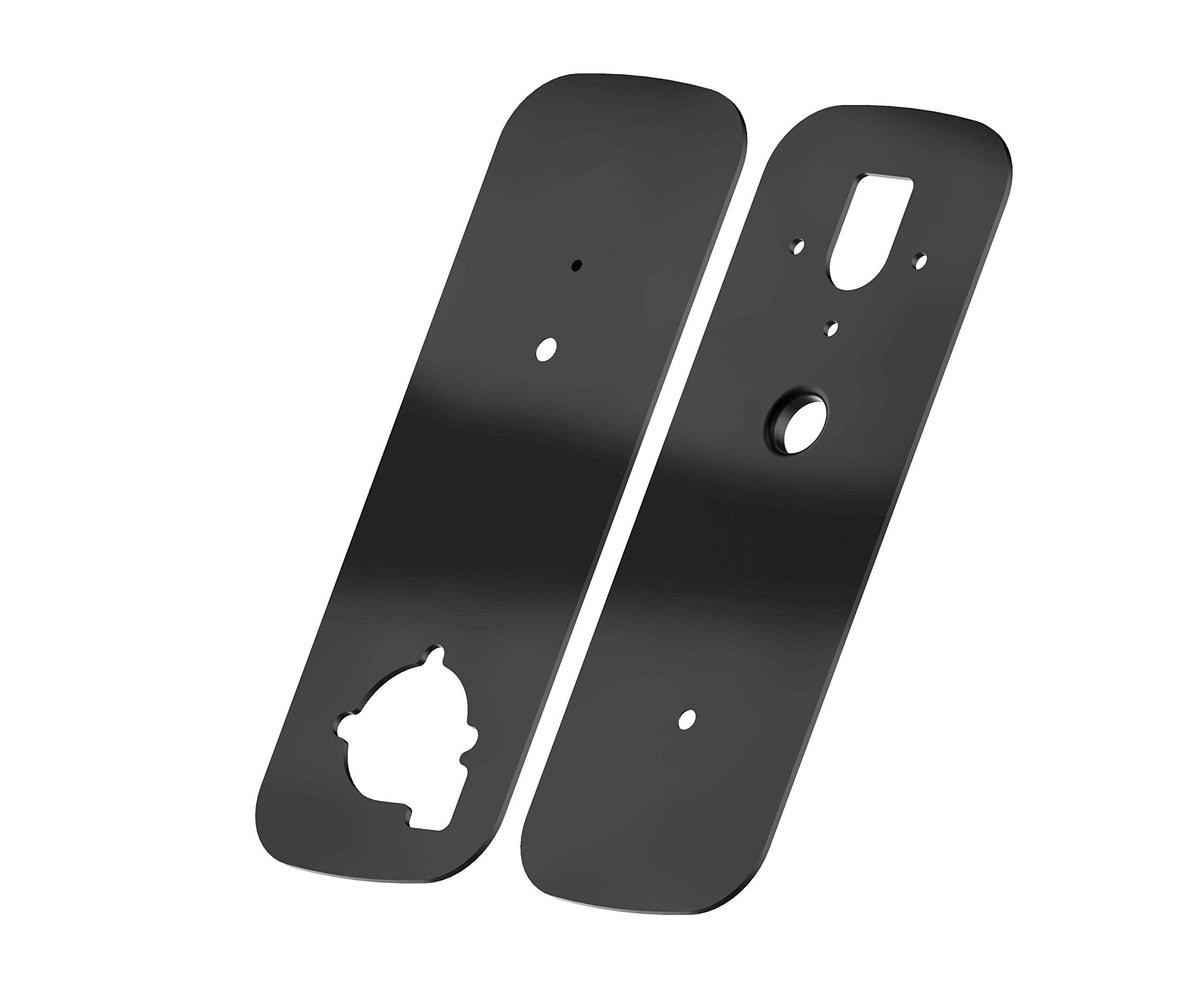 Lockly Smart Door Lock Cover Plate, Accessory for Lockly Smart Locks, Rust-Proof Stainless Steel for Hole Filler Plate - Matte Black (PGA006MB)