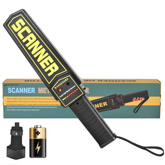 Handheld Metal Detector Wand,Nail Finder Metal Detector,High-Sensitivity Security Detector Wand,Security Scanner,Battery Powered, Security Wand Body Scanner with Light
