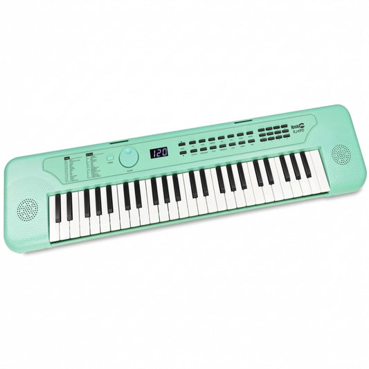 RockJam RJ490 49 Key Mini Keyboard Piano with Speakers, Mint Green