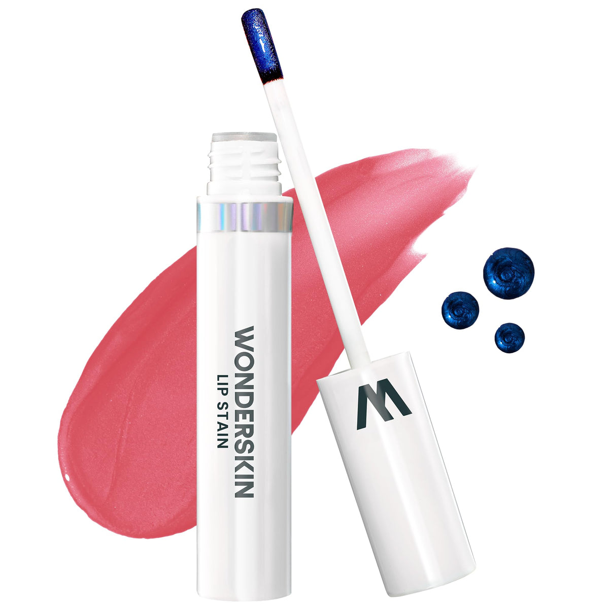 Wonderskin Wonder Blading Lip Stain Peel Off Masque - Long Lasting, Waterproof and Transfer Proof Pink Lip Tint, Matte Finish Peel Off Makeup (Romance + Whimsical Masque)