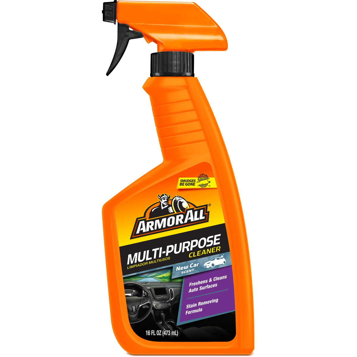 Armor All Multi-Purpose Car Cleaner Spray, New Car Scent, 16 Fl Oz