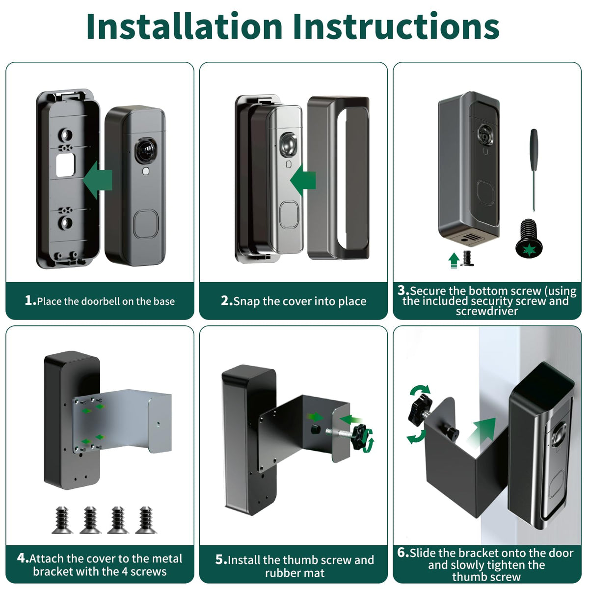 All-new Blink Doorbell Mount,Anti-Theft Blink Video Doorbell Camera Kits