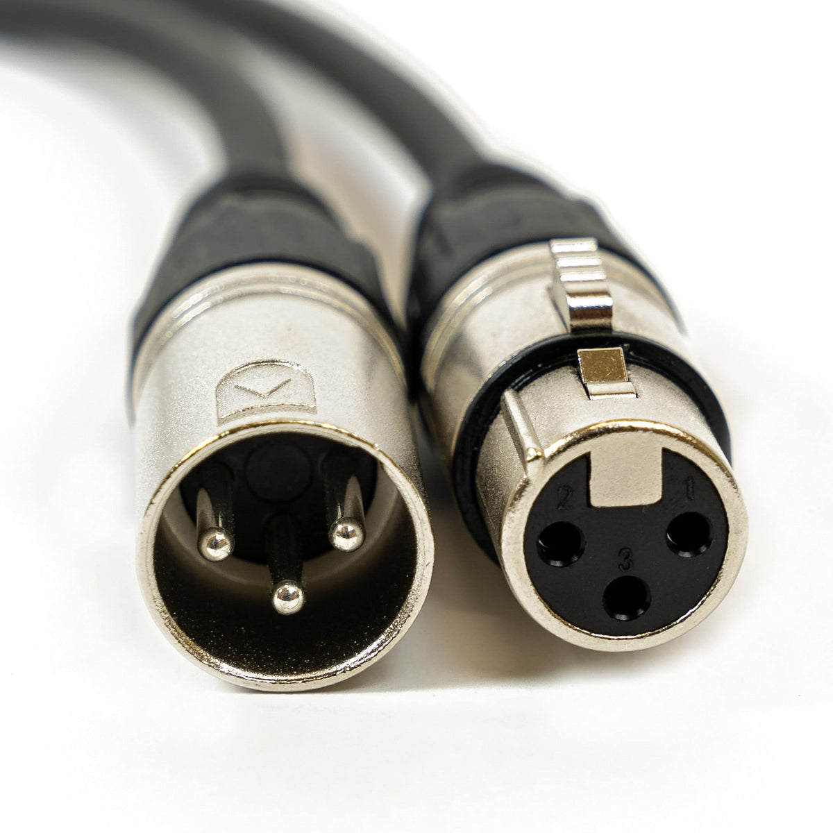 Gearlux DMX Cable, 3 Pin, Male to Female, 100 Feet - 2 Pack