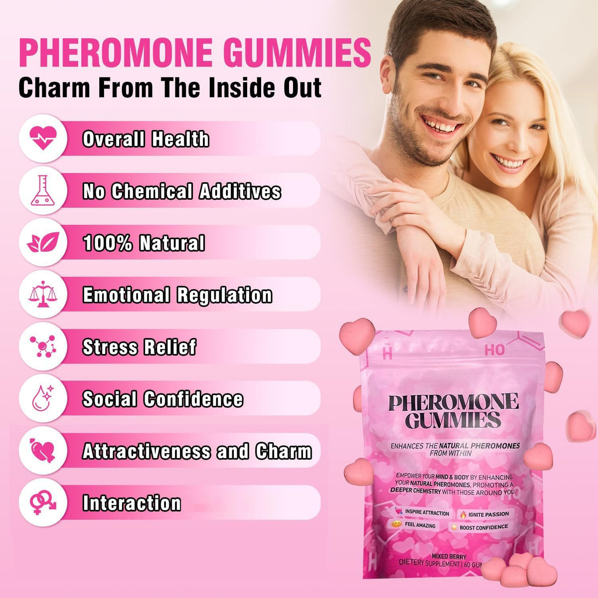 Boasi Vaginal Probiotics Gummies + Pheromone Gummies