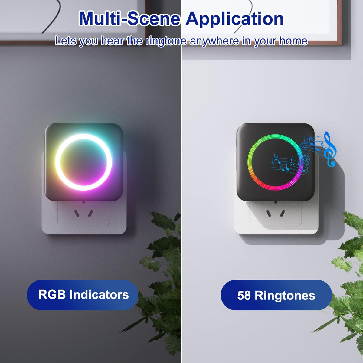 Wireless Doorbell Chime Compatible with Blink Video Doorbell (1st/2nd Gen)