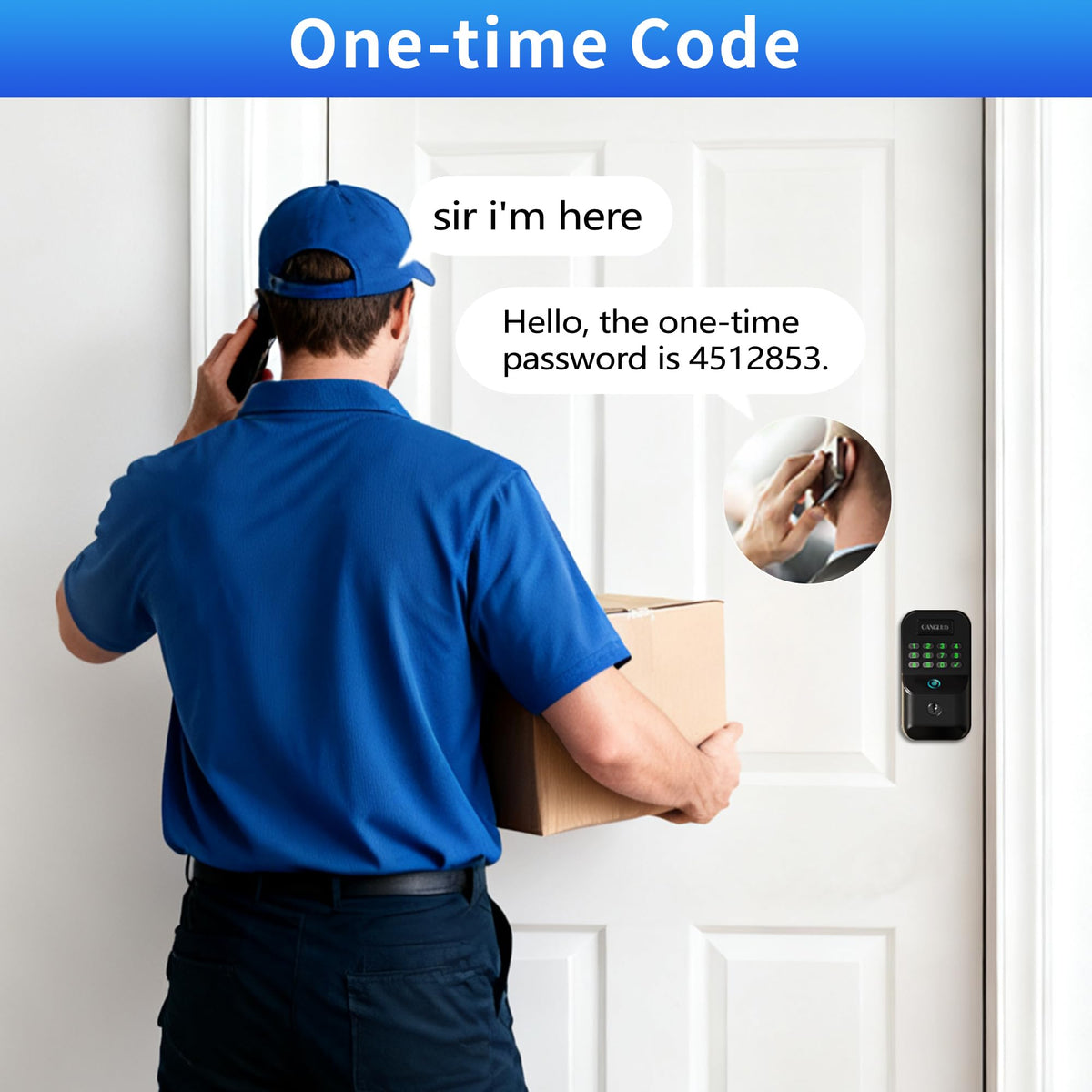Fingerprint Deadbolt with Keypad for Front Door