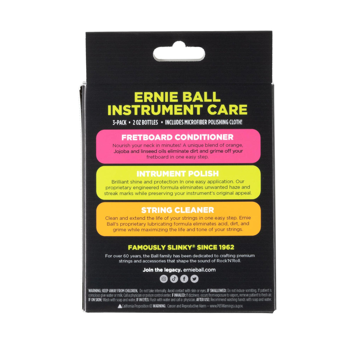 Ernie Ball Guitar Polish, Fretboard Conditioner, and String Cleaner with Polish Cloth