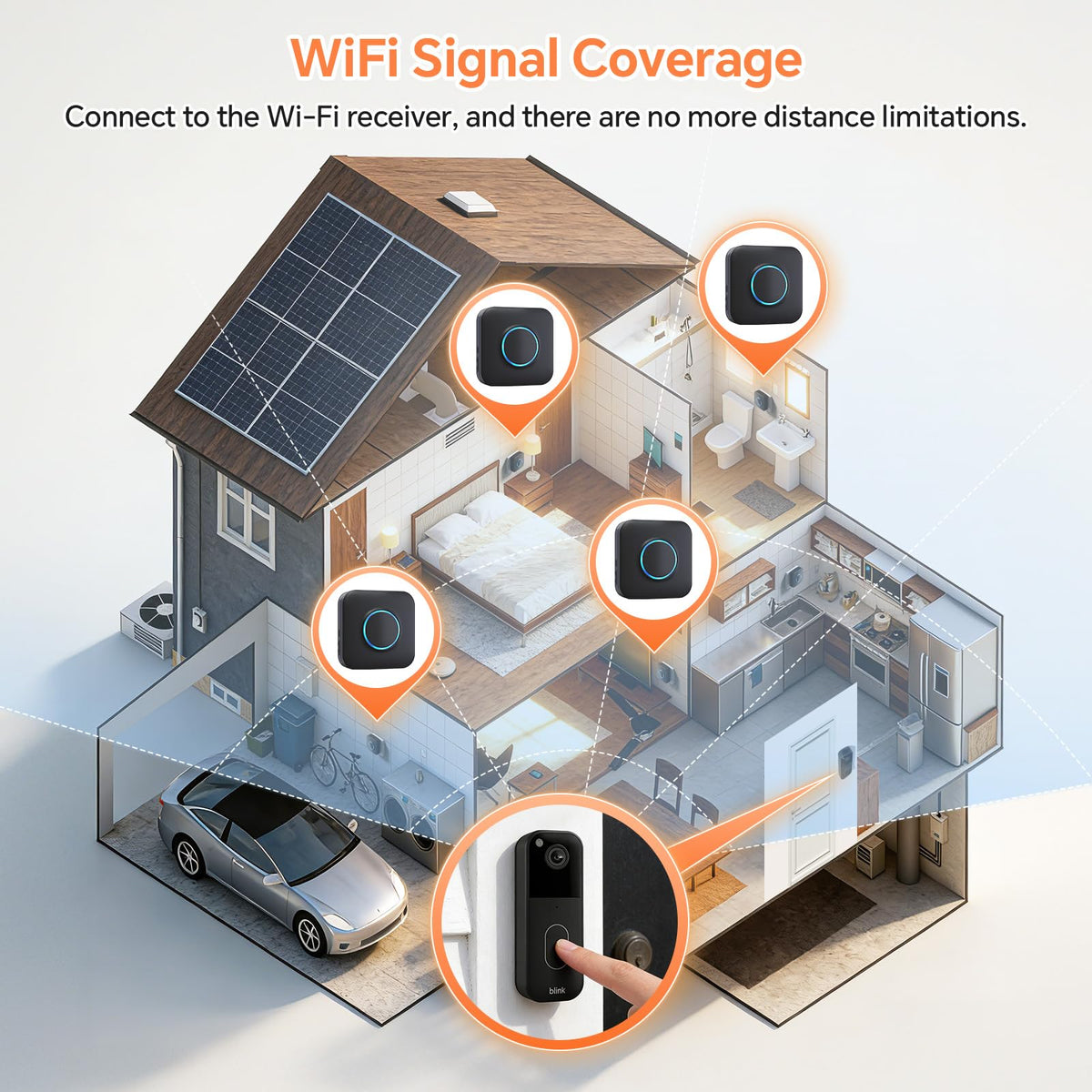 WIFI Wireless Doorbell Chime for Google Nest Video Doorbell – 1Pack