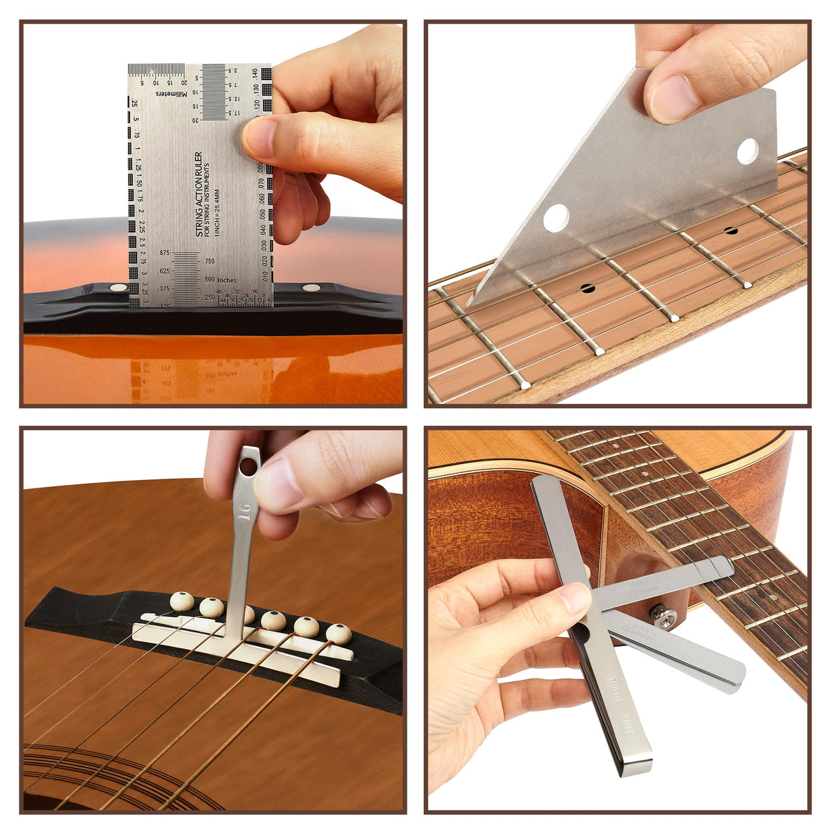 Frautron Luthier Tools Guitar Kit, Guitar Setup Tool Kit for Enthusiast