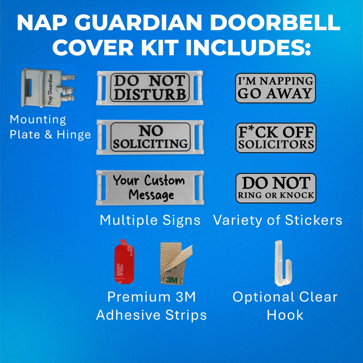 Nap Guardian The Original No Soliciting Doorbell Cover, Universal Fit
