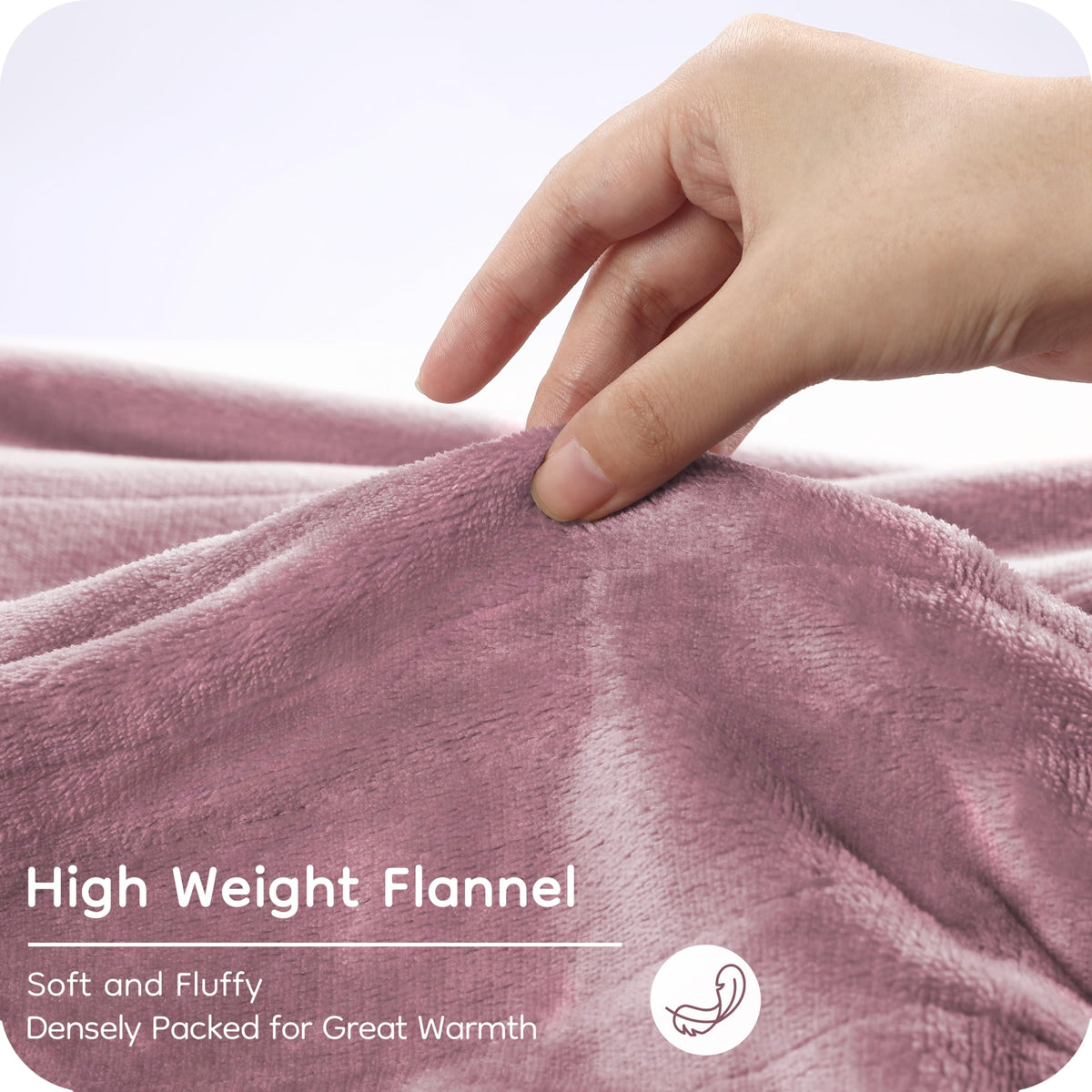 LaffyLo Electric Heated Blanket Queen Size 84" x 90", Soft Flannel Heating Blanket with Dual Controls, 4 Heat Settings, 10-Hour Auto Shutoff, Overheat Protection, Machine Washable, Purple