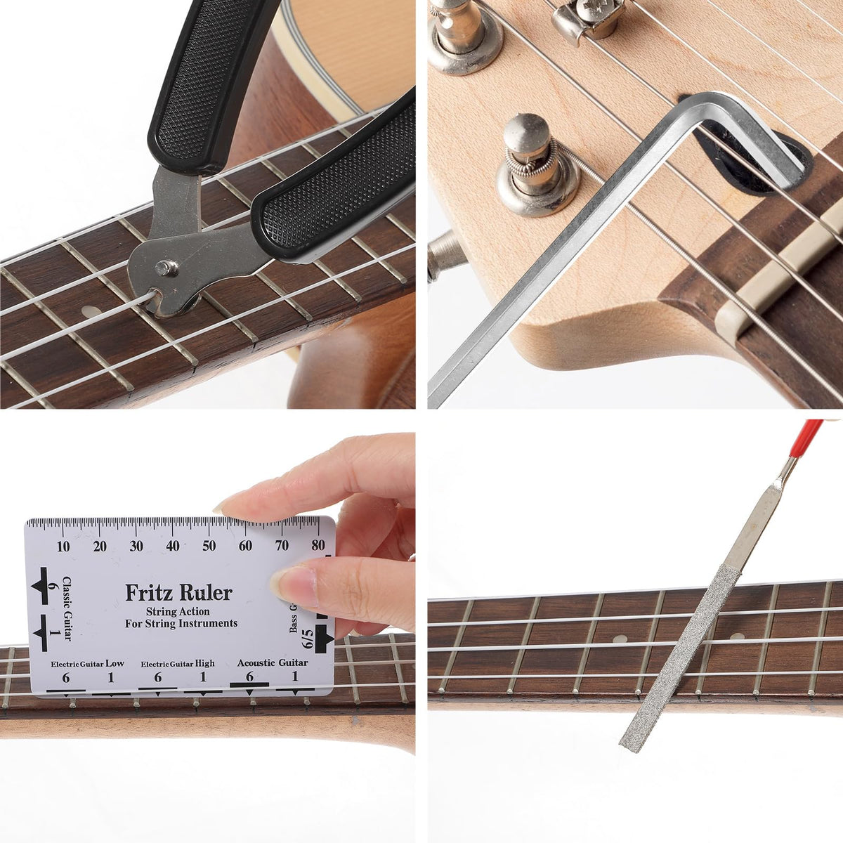 Ckhoid 28Pcs Guitar Tool Kit, Guitar Accessories, Setup Kit with Carry Bag