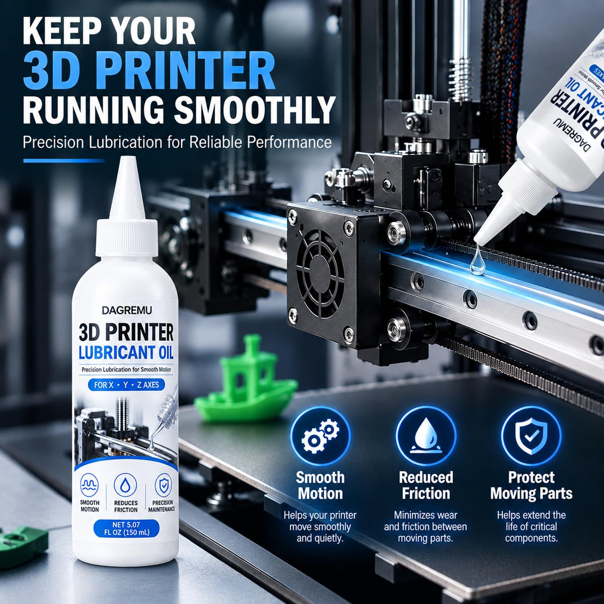 3D Printer Lubricating Oil 150ml Synthetic Bearing Lubricant