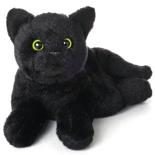 Bearington Lil' Jinx Black Cat Plush - 8" Realistic Black Cat Stuffed Animal Toy with Soft Fur and Lifelike Details - Adorable Kitty Plushies Gift for Kids, Toddlers, and Animal Lovers