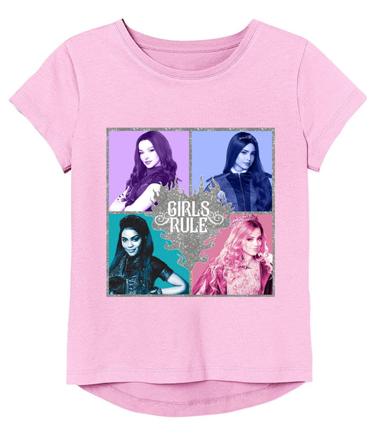 Disney Descendants Movie Mal, Evie, Audrey, Jane Short Sleeve Tee