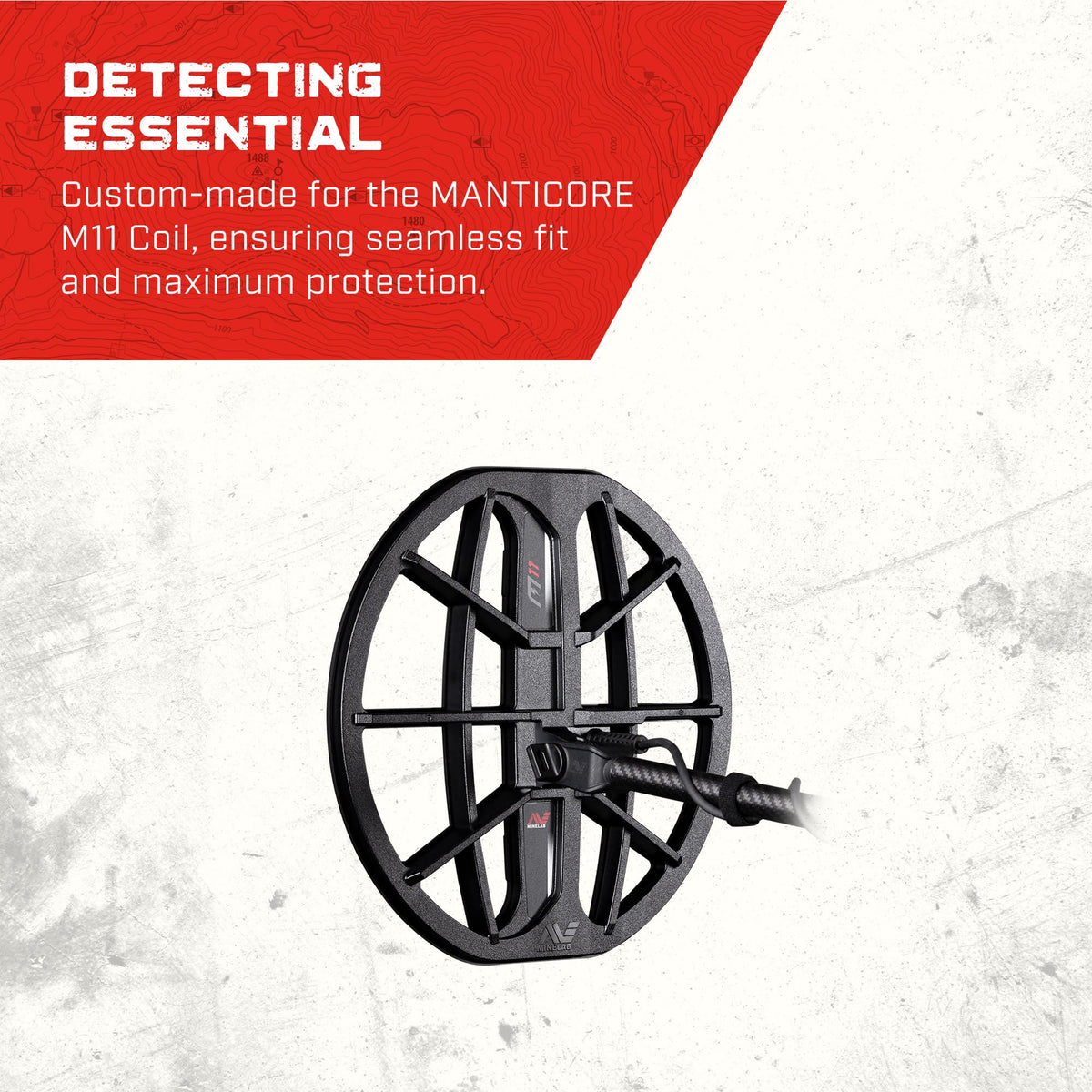 MINELAB 11" Skidplate Coil Cover Accessory for The M11 DD MANTICORE Metal Detector